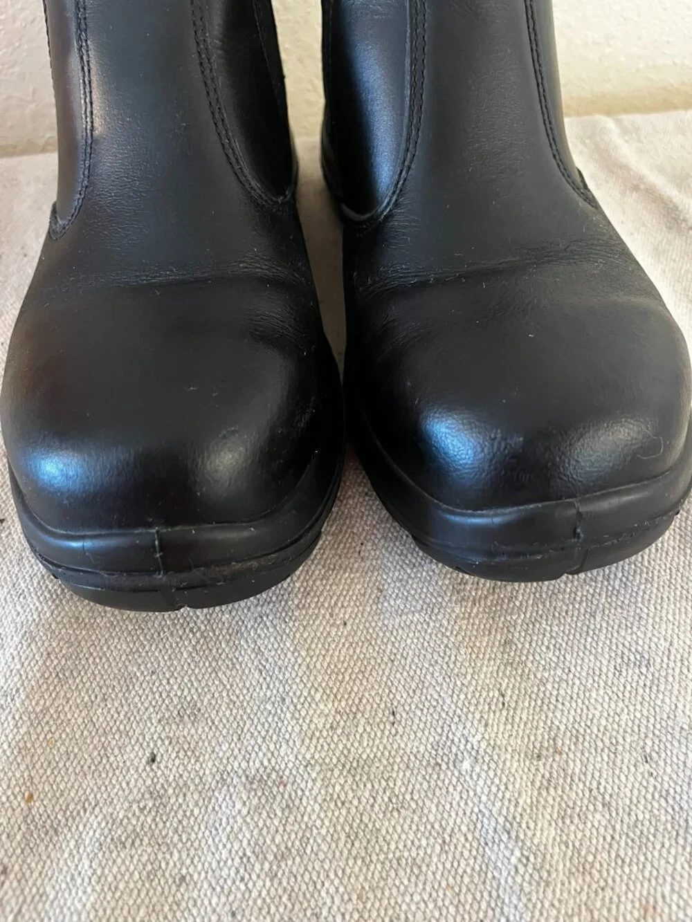 Oliver Men's Black Steel Toe Elastic Sided Work Boots Sz 8 1/2